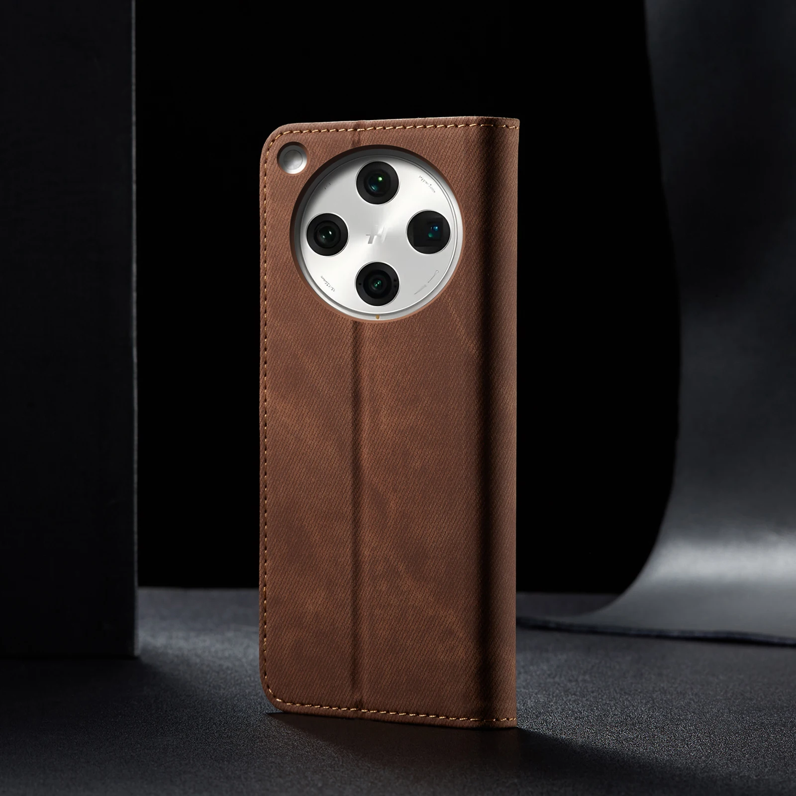 

Складной кожаный чехол в деловом стиле в стиле ретро для OPPO FIND X8Ultra FINDX8s + слот для карт, подставка, магнитный чехол для X8S, джинсовая текстурированная сумка