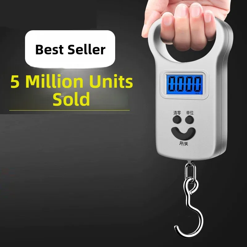 

Portable High Precision Waterproof 50kg Handheld Electronic Scale Fruit Weighing Commercial Kitchen Tool with Hook Convenient