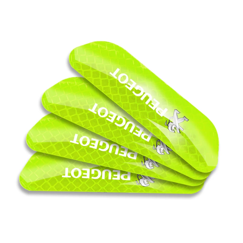 

3M Adhesive Car Door Reflective Sticker Safety Opening Warning Decals For Peugeot 408 508 RCZ 208 3008 2008 206 207 307 Gadgets