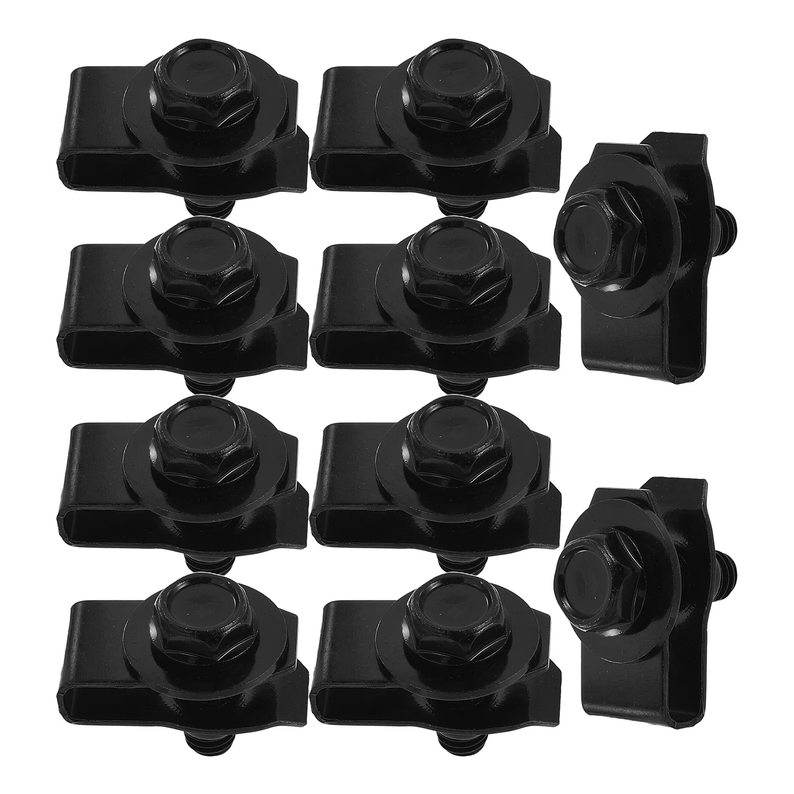 

1 set 1 Set U Nut Clips Metal Car Engine Cover Clips For Hood Protection Plate Automotive Body Fastener Kit Bumper Retainer Clip