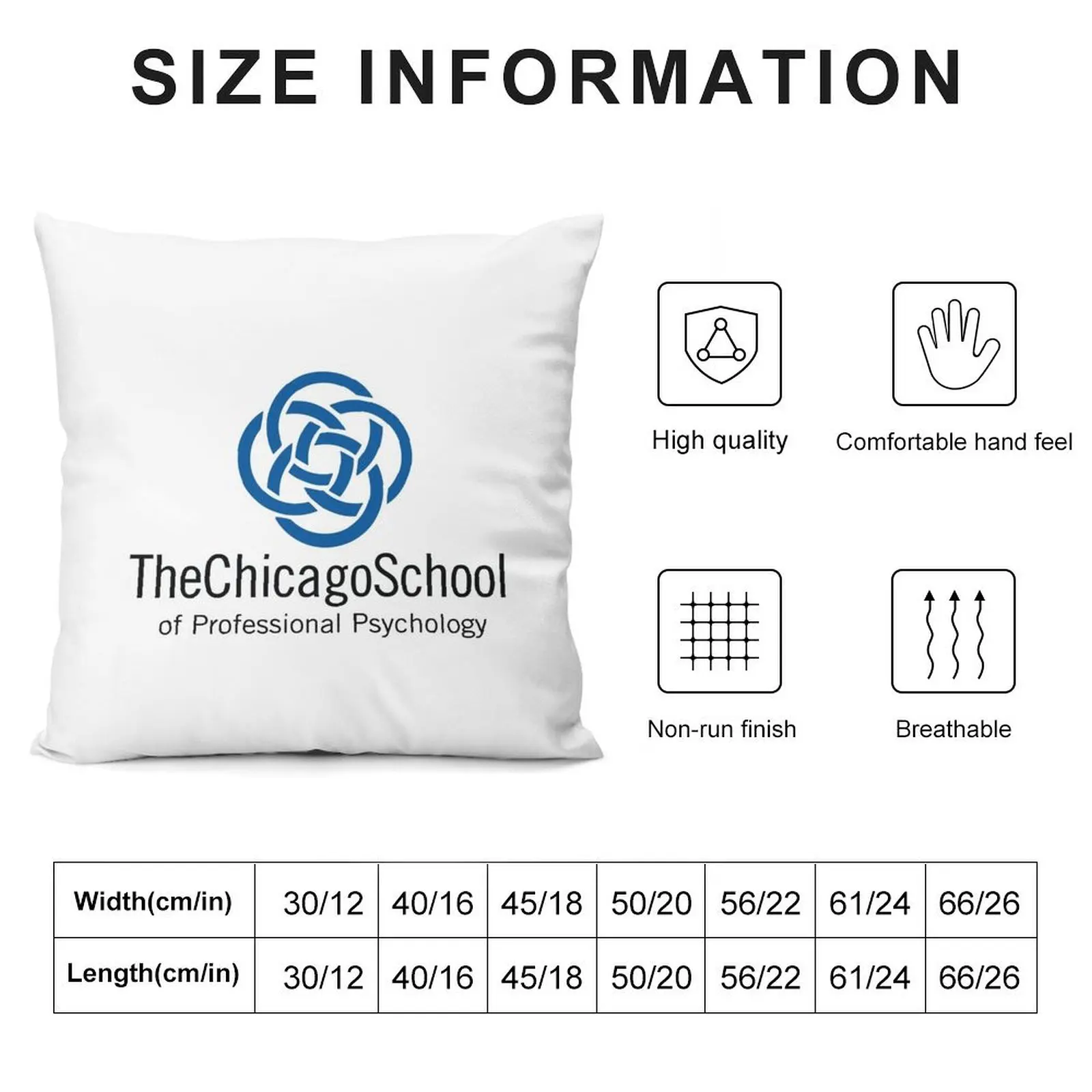 The Chicago School of Professional Psychology Throw Pillow pillows decor home Sofa Cushion pillow pillowcase pillow