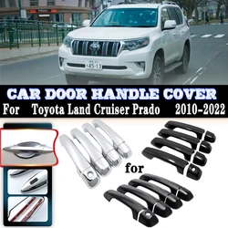 For Toyota Land Cruiser Prado 150 J150 MK4 2010~2022 Car Door Handle Covers Exterior Scratch Protective Decor Car Accessories