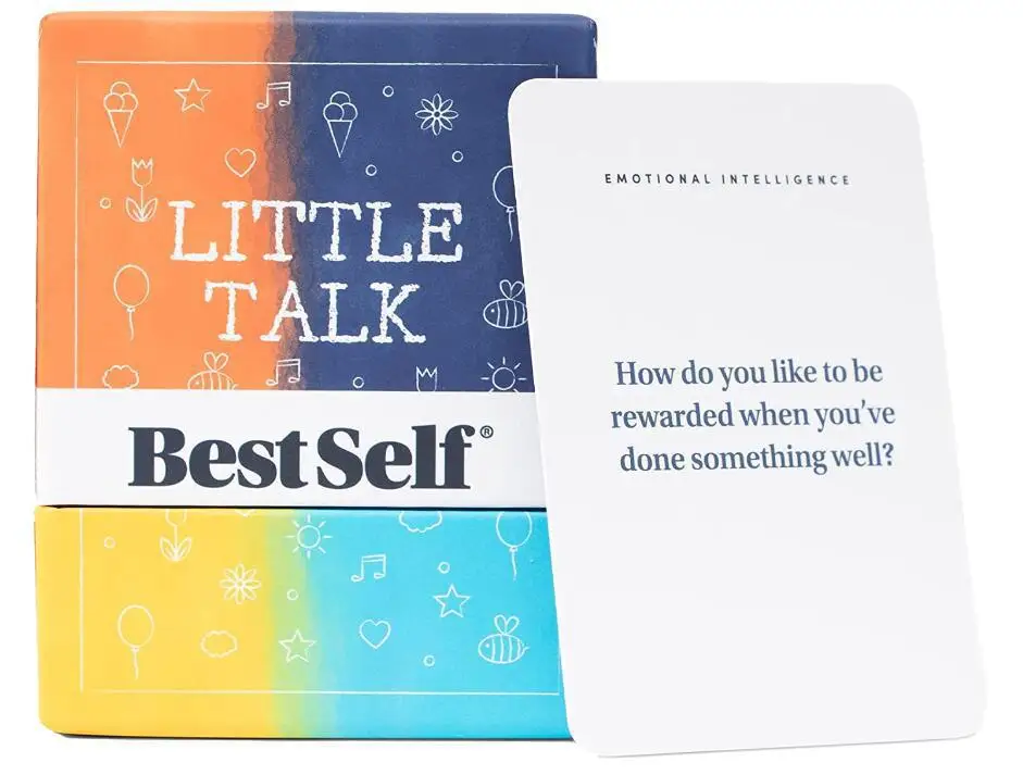 BestSelf Little Talk Deck Conversation Cards Deck by Powerful Tool Family Party Kids Conversation Meaningful Interactions Game