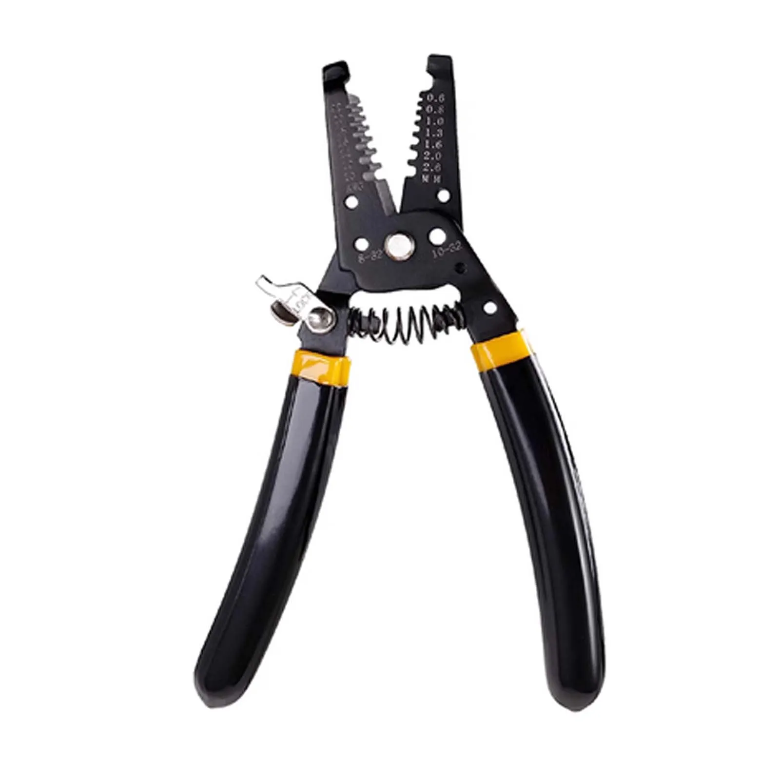 

7 Inch 0.8-2.6MM Wire Stripper, 10-22AWG Cable Cutting Crimping Pliers for Electrician