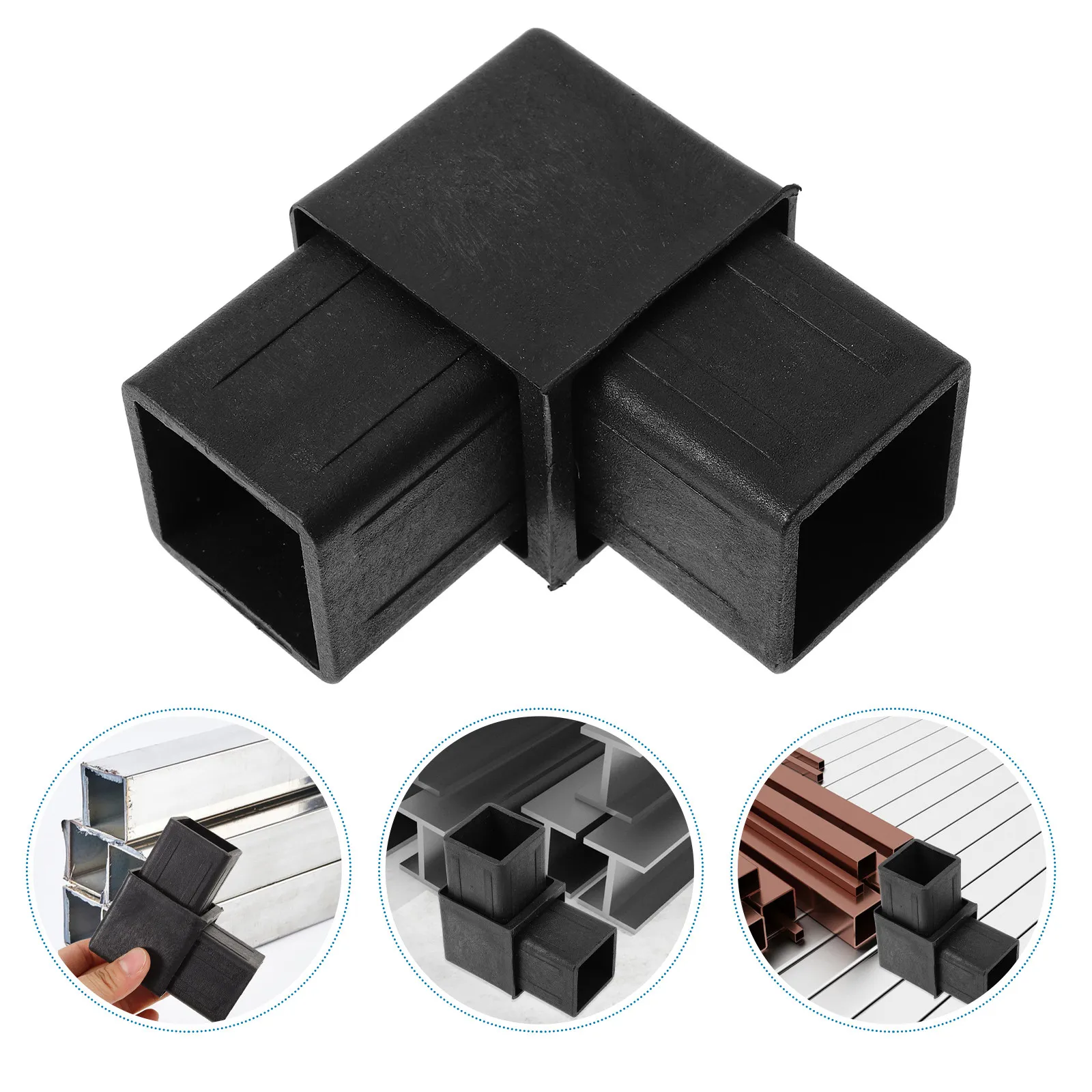 Sturdy Two-Way Right Angle Corner Connector 40-Type Pipe Fitting Easy Install Shelf Tight Fixing Commercial Office Home