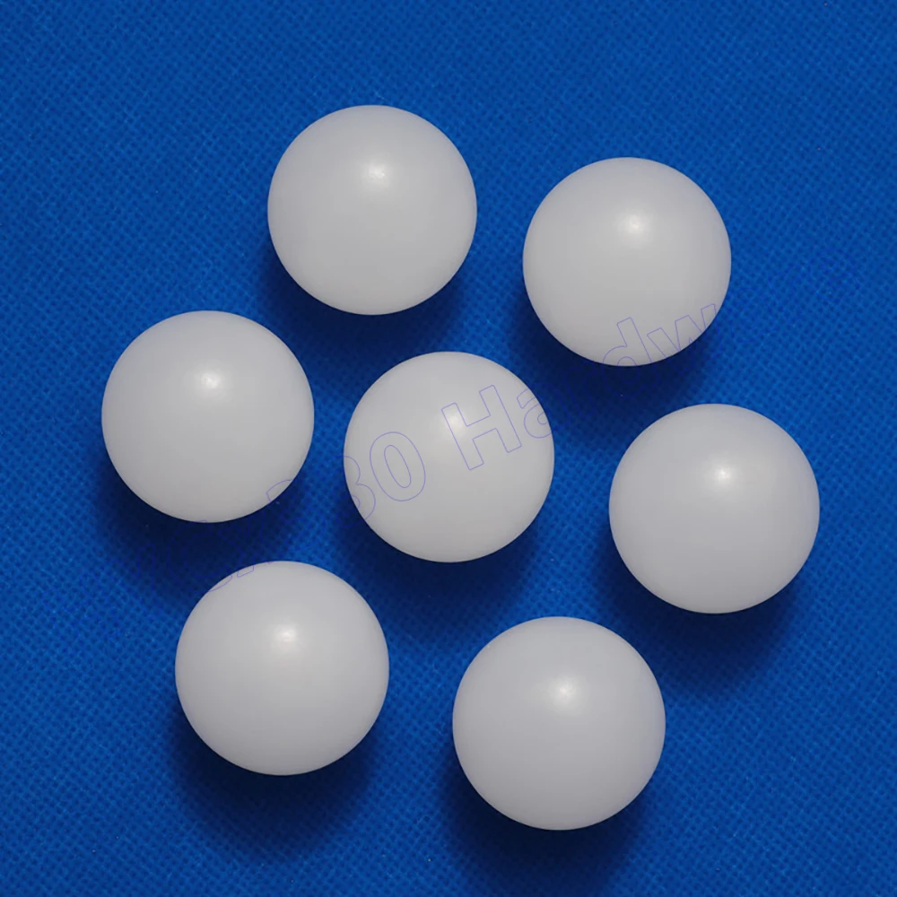 Fotografia 7: 2mm a 10mm Esferas PP Sólidas Plástico Polipropileno Rolamentos Flutuantes Conta de Rolamento de Esferas