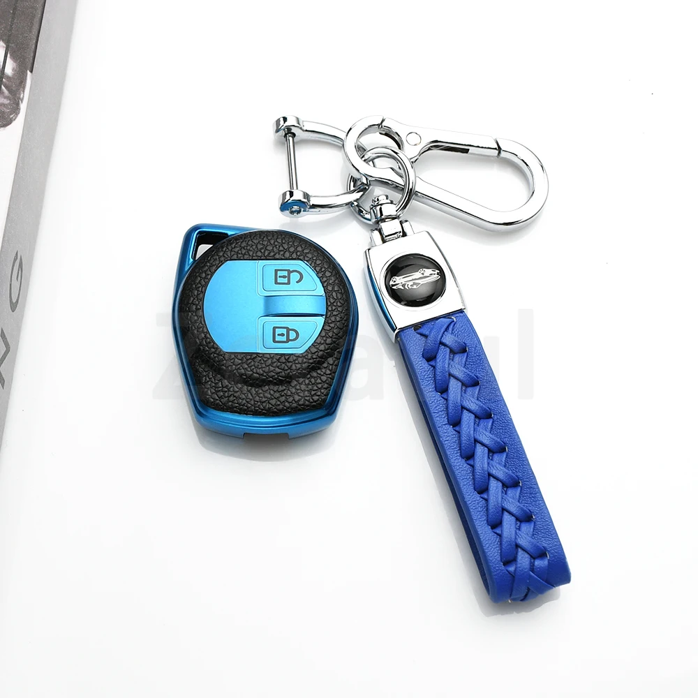 Coque de protection en cuir TPU pour clé de voiture, étui pour clé de voiture, sac pour Suzuki Swift Ignis Vitara Liana Ciaz Baleno, accessoires
