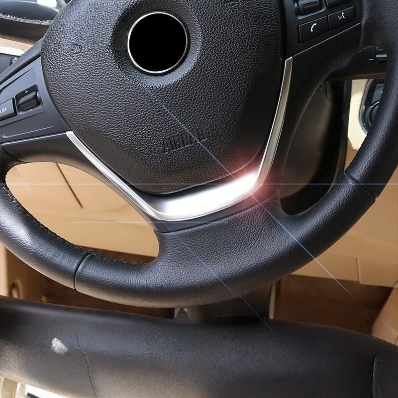 

For BMW 3 Series F30 F32 F34 316i 320i 2013-2019 Car Carbon Fiber Style Interior Steering Wheel Frame Cover Replacement Trim