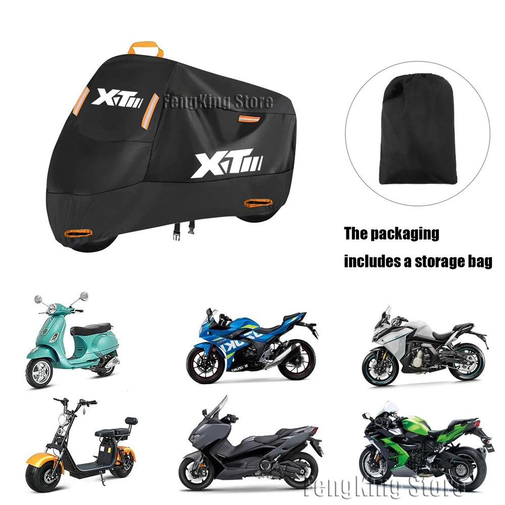 Para yamaha xt250 xt500 yamaha xt 250 xt 500 capa da motocicleta à prova dwaterproof água ao ar livre scooter protetor uv poeira capa de chuva