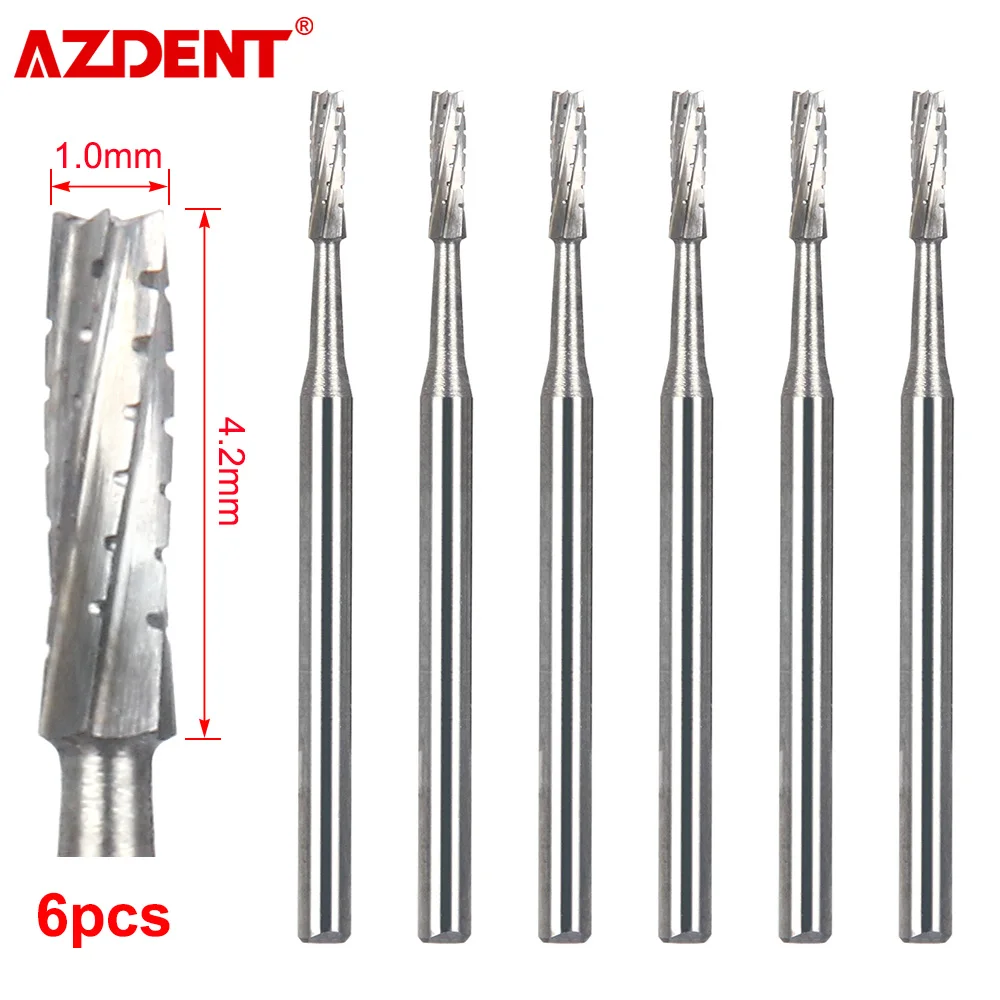 6PCS/Box Dental Surgical Carbide Burs Tungsten Steel Bur Length 25mm FG-557XL 557 FGOS Turning Needle