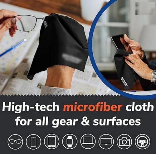 Imagen 2 del producto 1000 unids/pack patrón personalizado impreso microfibra suave paños limpios cristalinos 16 para gafas joyería limpieza de lentes