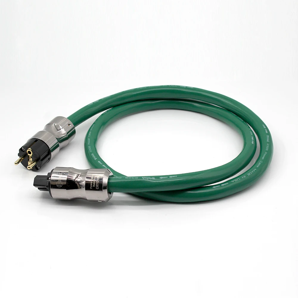 Alta qualidade 2328 cobre prata misturado cabo de alimentação hifi eua/ue cabos de alimentação ac cabo de alimentação para sistema de áudio hifi cd amp