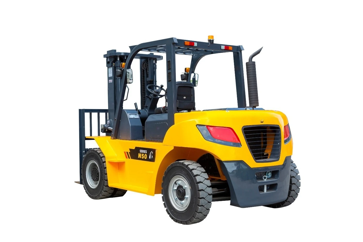5 Ton Powered Forklift 5000kg Capacity Outdoor Warehouse Construction Lift Truck