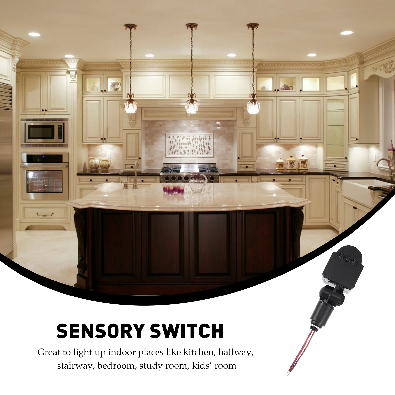 

Infrared Motion Sensor Wall Lamp Smart Sensor with Human Body Detection 5-11M Range Auto on Off for Corridor Basement Garage LED