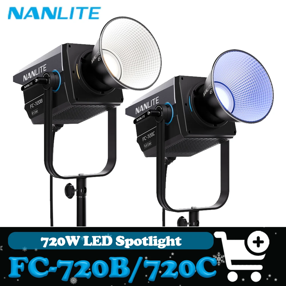 

Светодиодный прожектор Nanlite FC-720B FC-720C с широким диапазоном цветовой температуры, высокой точностью цветопередачи и встроенными спецэффектами для киносъемки и видеостудий