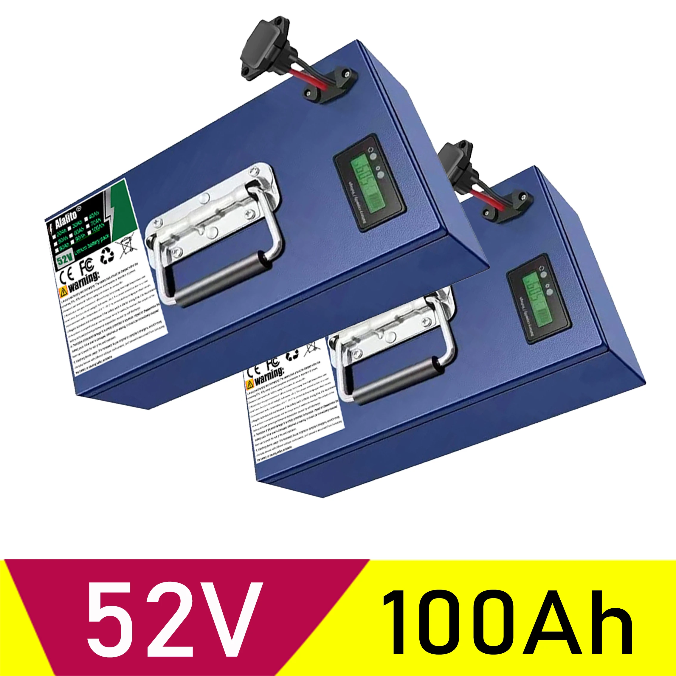 

Air freight, for 250-2000W motor equipment, 52V lithium battery pack, 100Ah, shipped within 24 hours