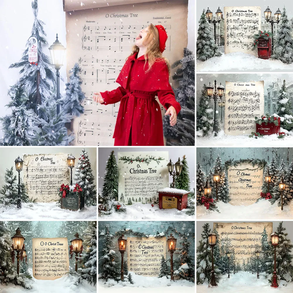 Christmas Photography Background Merry Xmas Song Holiday Decoration Family Dinner Photo Portrait Backdrops Studio Props Banner