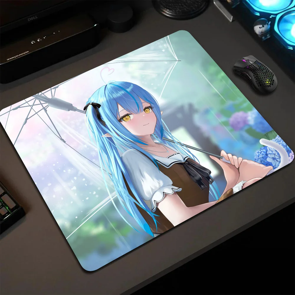 Lamy Yukihana Hololive Girl Anime Mousepad Small LockEdge Mouse Pad For Gamers Computer Desk Pad Anti-slip Rubber