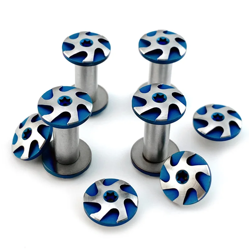10 sets/lot CNC 416 Stainless Steel Made Knife Handle DIY Making Part Spindle Rivet Pair Locking Screw M4 Nail Bolt Fasteners