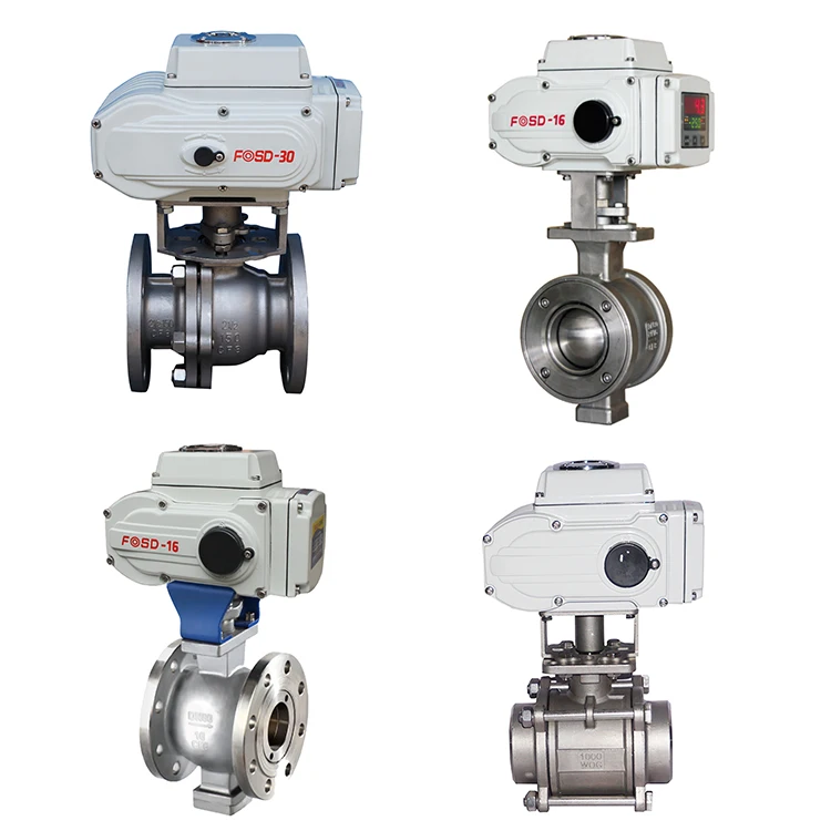 3 Ways 3 Piece 1000 Wog 316 Modulating Electric Motorized Actuated Ball Valve Electric Ac 220v