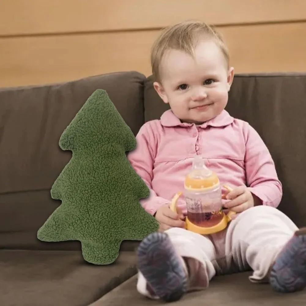 Nuovo morbido cuscino di Natale peluche albero di Natale cuscino per albero di Natale portachiavi decorazioni per la casa cuscini di tiro festa di Natale