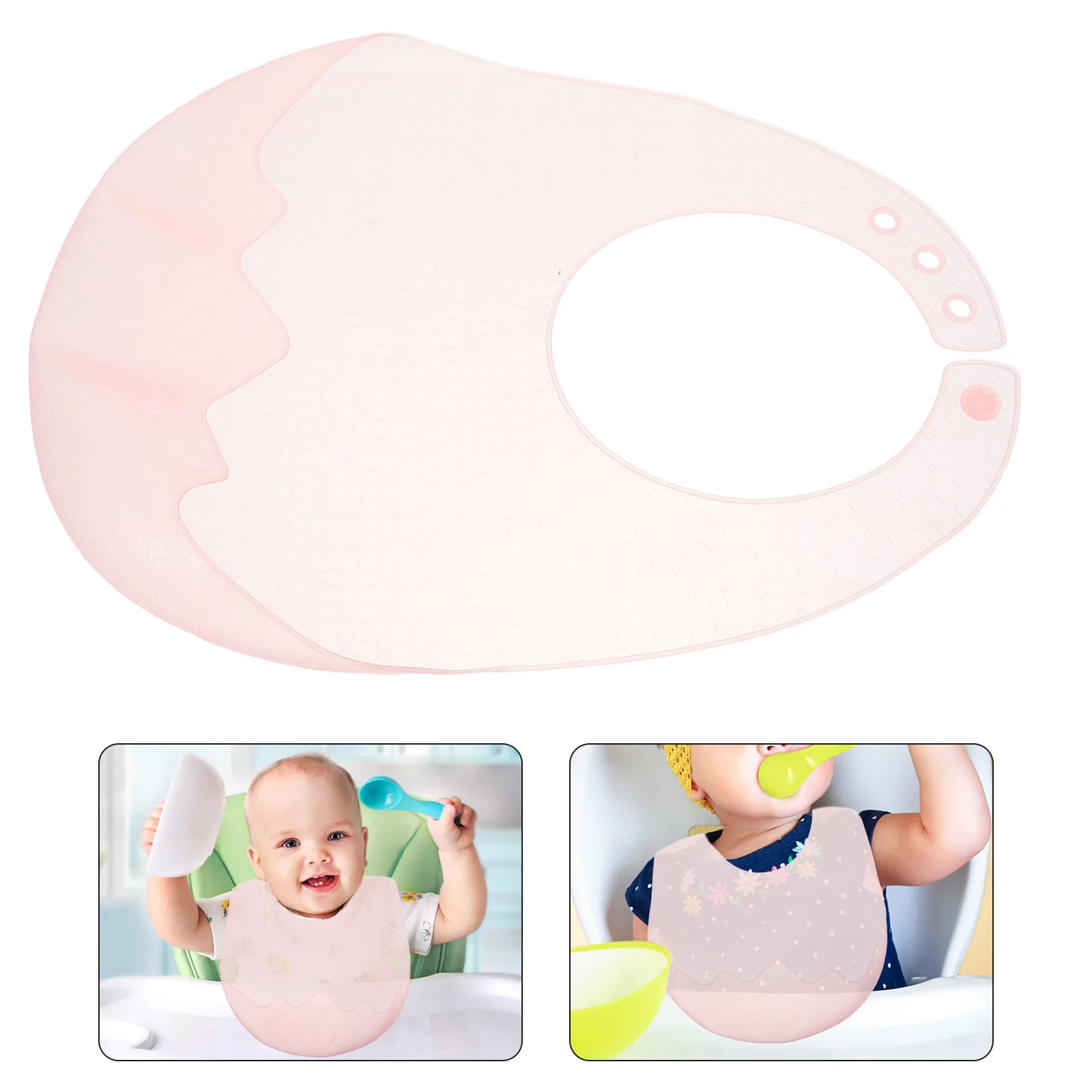 

Silicone Baby Bib Waterproof Food Grade Toddler Feeding Bib For Eating Drooling Newborn Kids Quick Dry High Temp Resistant