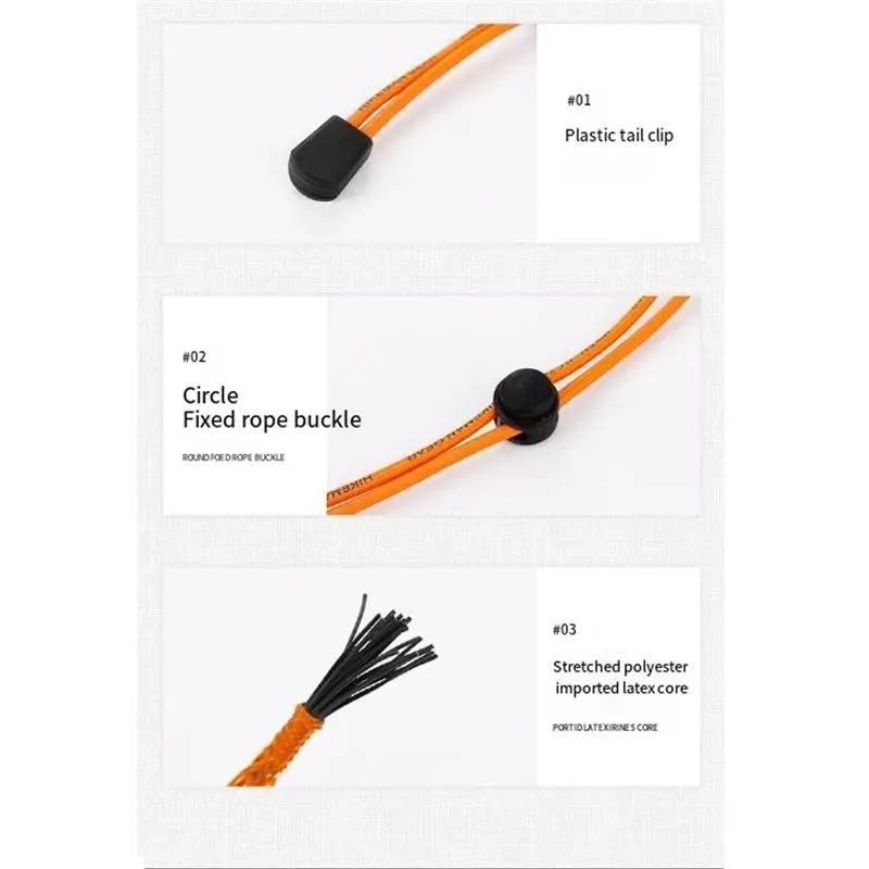 AFOURT-HIKEMAN Campingausrüstung 10-teilig Outdoor Wanderrucksack Elastische Kordel Befestigungsschnalle, Trekkingstöcke Verstellbare Halteschnalle – Detail 6