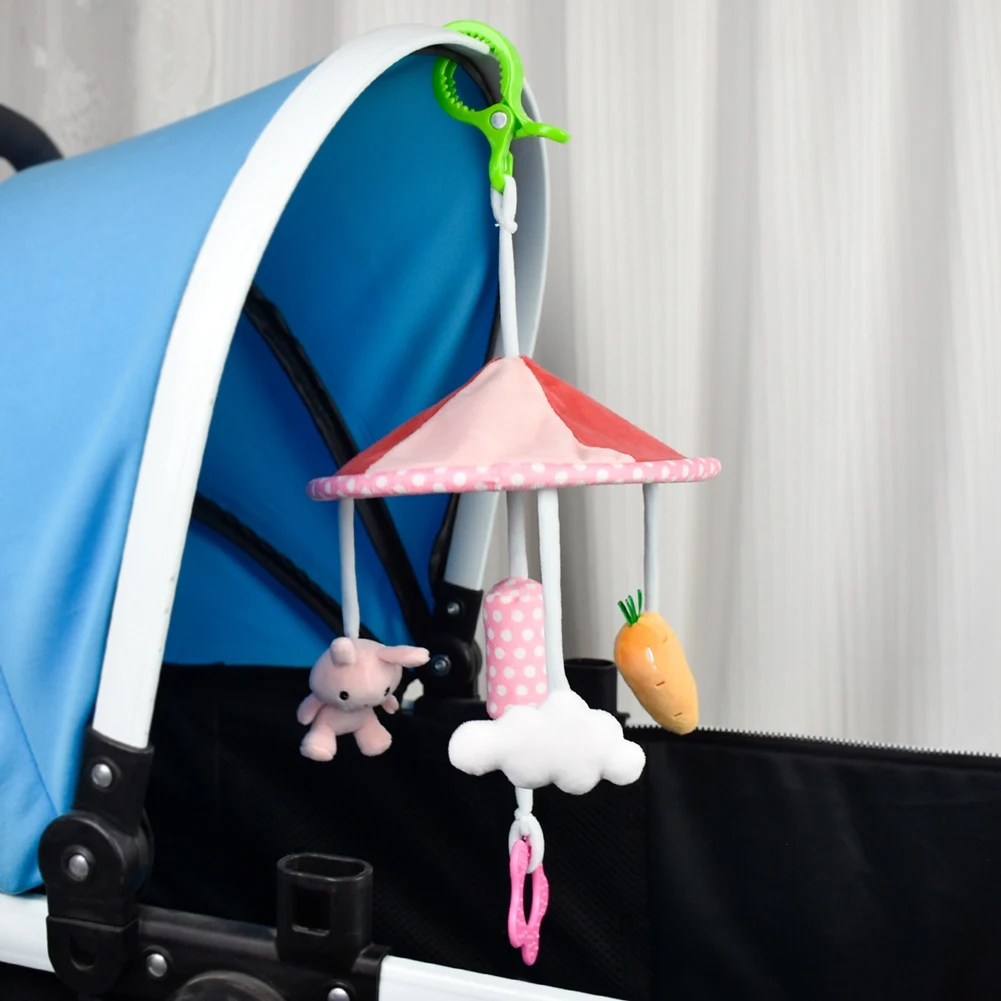 

Музыкальная подвесная игрушка-погремушка AT14 для младенцев 0-12 месяцев с креплением на кроватку, колокольчик для кроватки, для автокресла, для новорожденных