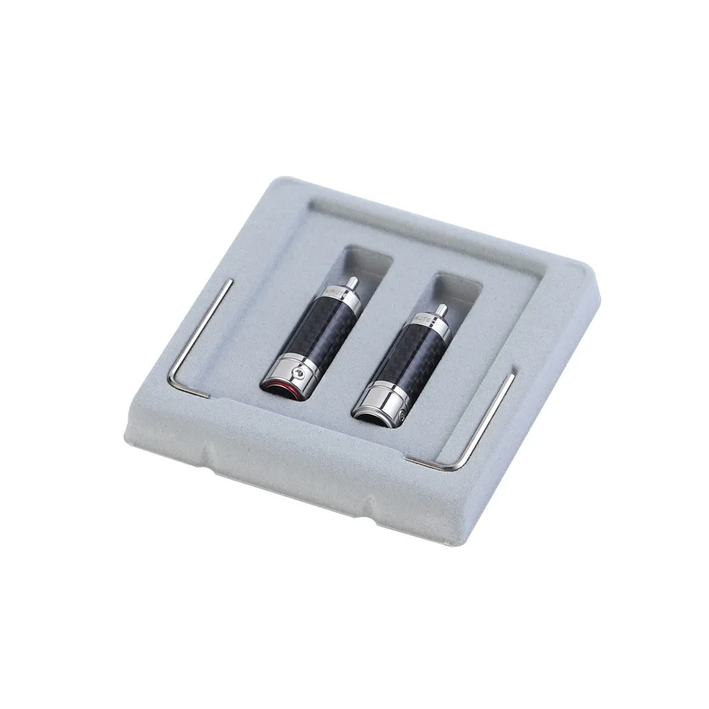 Japanese imported Furutech Furukawa CF-102-N1(R) single crystal copper rhodium-plated banana plug RCA signal plug