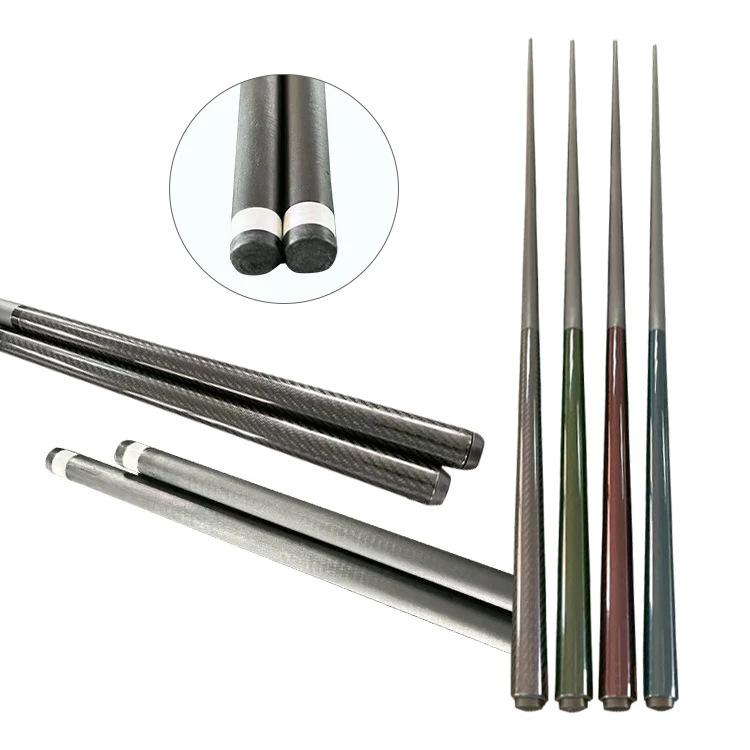 

Factory Wholesale Carbon Fiber Snooker & Billiard Cues Single Cue Structure with Leather & Small Head for Pool Players