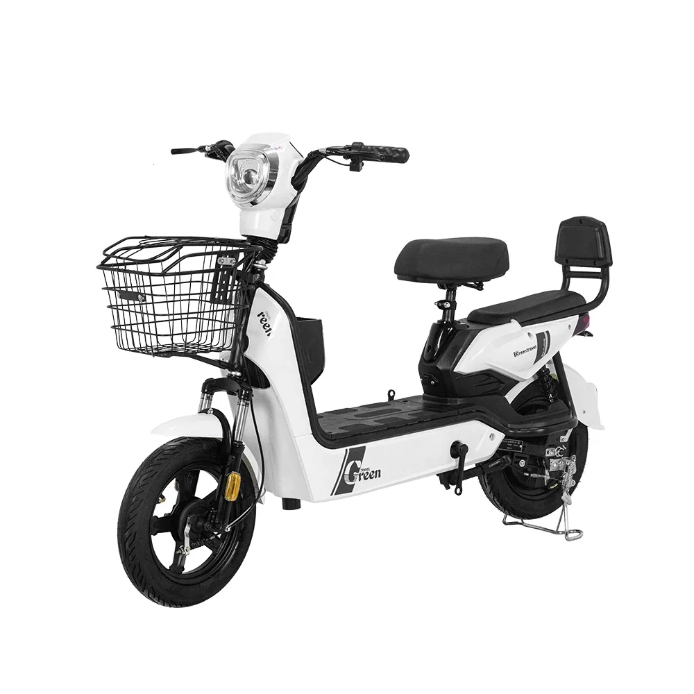 HEZZO Electric Motorcycle Scooter 48V 12AH 630W Max Black Motor Power Battery Time Charging Tutu Color Double Brake Origin