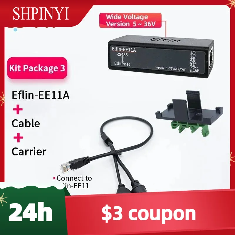 

6 Sets Ee11a Mini Rs485 Server To Ethernet Modbustcp To Ethernet Rj45 Converter With Embedded Web Server