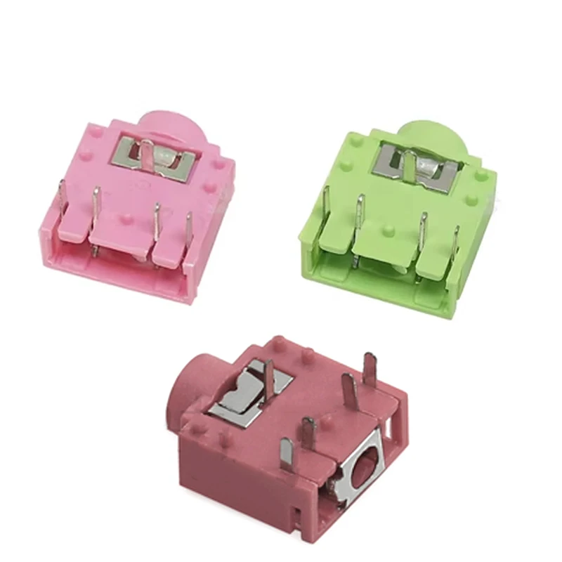 10x 3.5mm Stereo Female Audio Socket Headphone Jack PJ-31080 Normal Open PCB Panel Mounting Connector 5 Pin PJ-307 Reverse