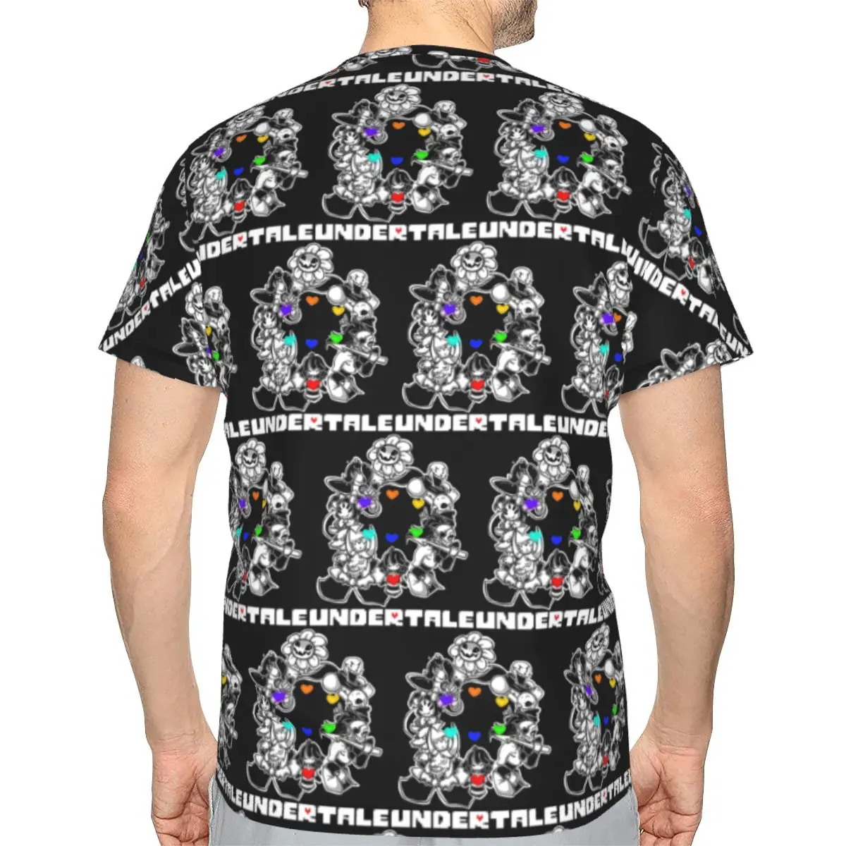 Game Undertale Determination 100% Cotton T-Shirt Men'sFashion T Shirts Men Crew Neck Short Sleeve