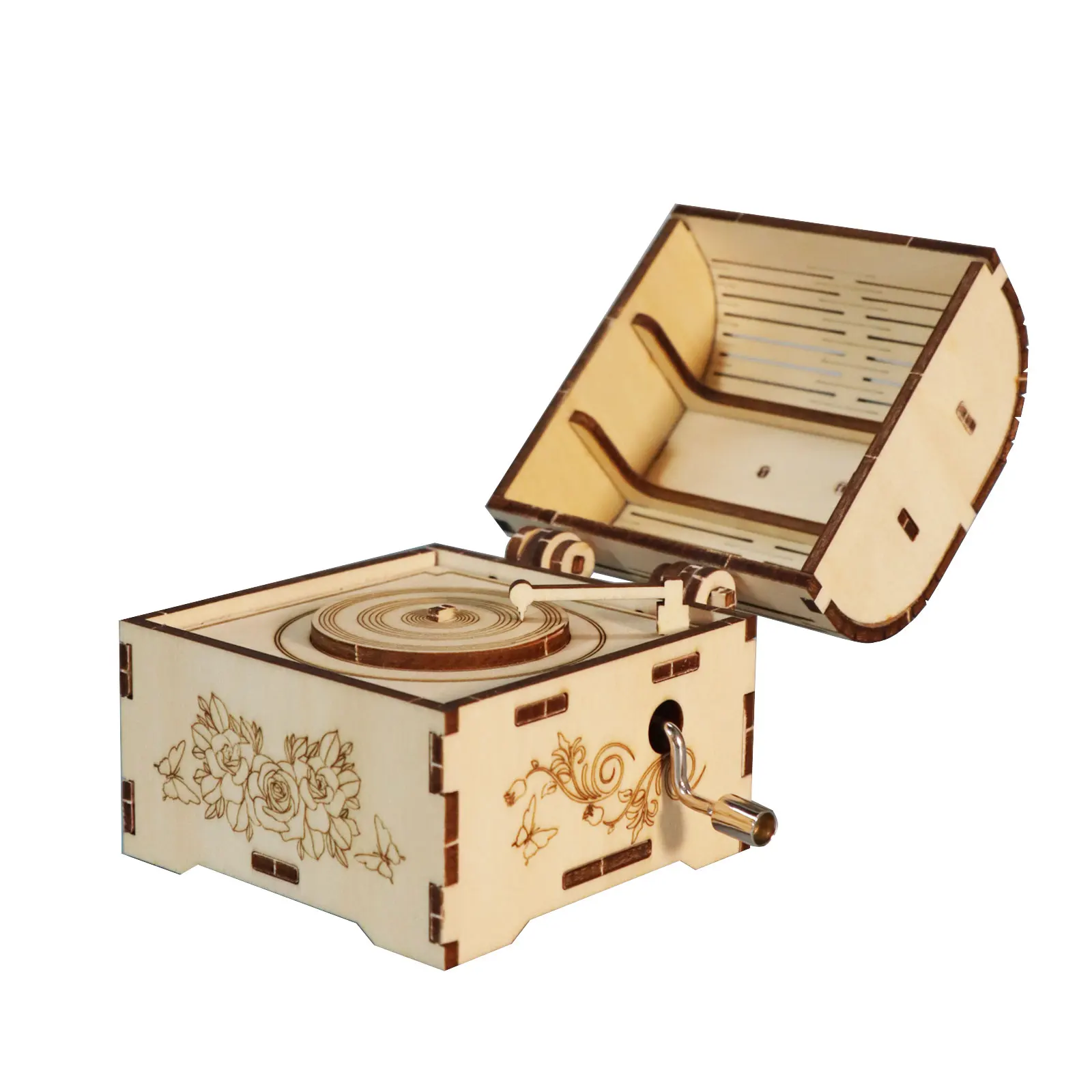 

3d wooden puzzle Hand Treasure music box You are my sunshine Handmade Assembly Model kit Holidays birthdays Christmas gifts