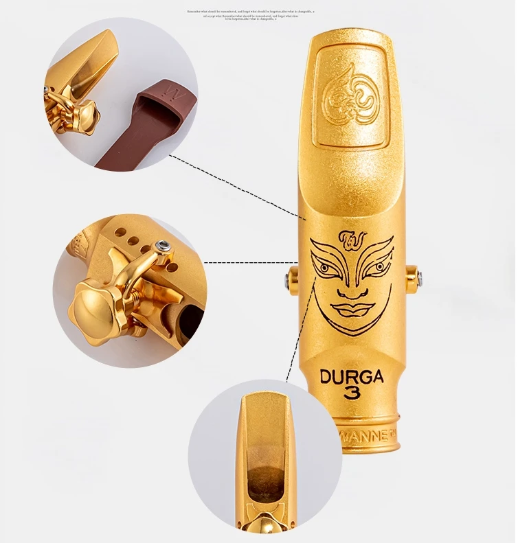 High Quality Professional Tenor Soprano Alto Saxophone Metal Mouthpiece Gold Plating Sax Mouth Pieces Accessories Size 5 6 7 8