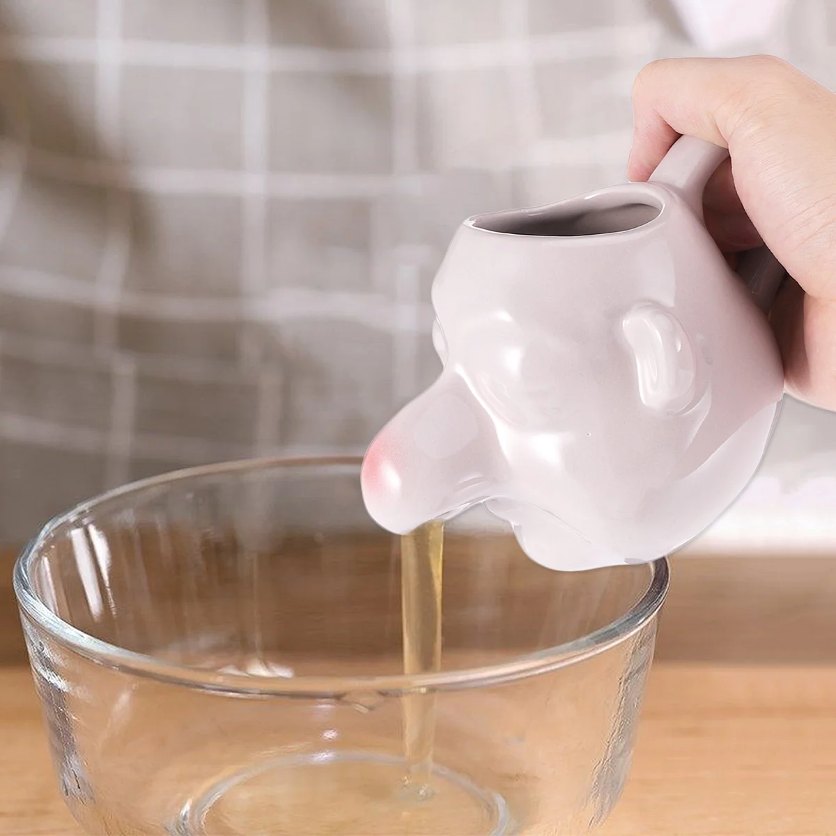 

1Pcs Ceramic Egg Yolk Extractor Dwarf Design Hand Wash Only Kitchen Tool for Baking Gift Separator Divider Yolk Extractor