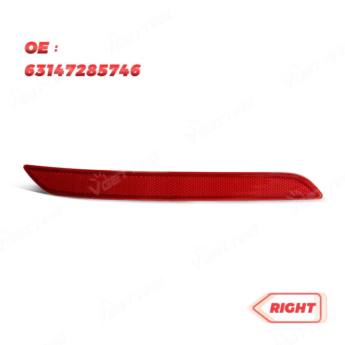 63147285745 63147285746 مانع صدمات خلفي للسيارة عاكس لسيارات BMW 3 4 Series F30 F31 F32 F33 شرائط عاكسة الفرامل تحذير وقف مصباح