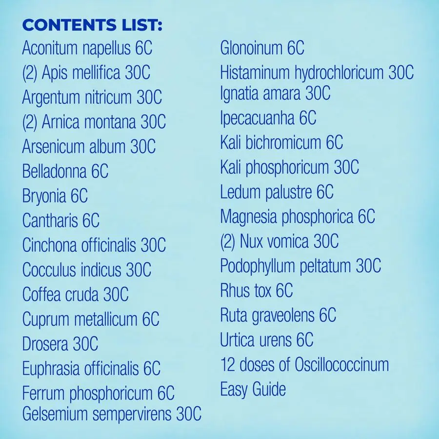 Kit di pronto soccorso da viaggio Homeotravel con custodia imbottita per medicinali omopatici 16 tubi