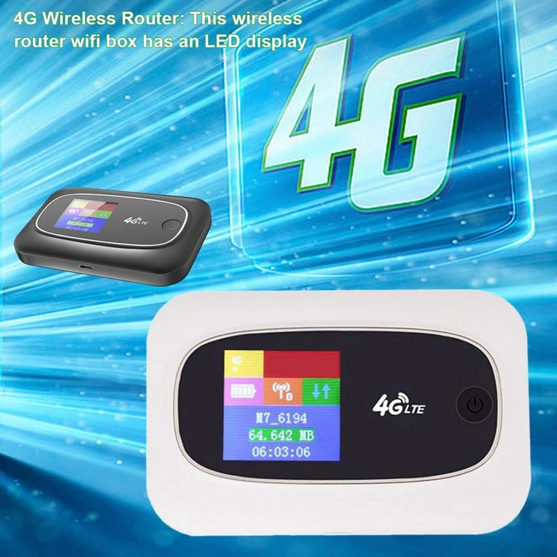 New 4G Wifi Router Wireless Broadband Portable Pocket Mobile WiFi Hotspot with Sim Card Slot Unlocked Modem WiFi Router