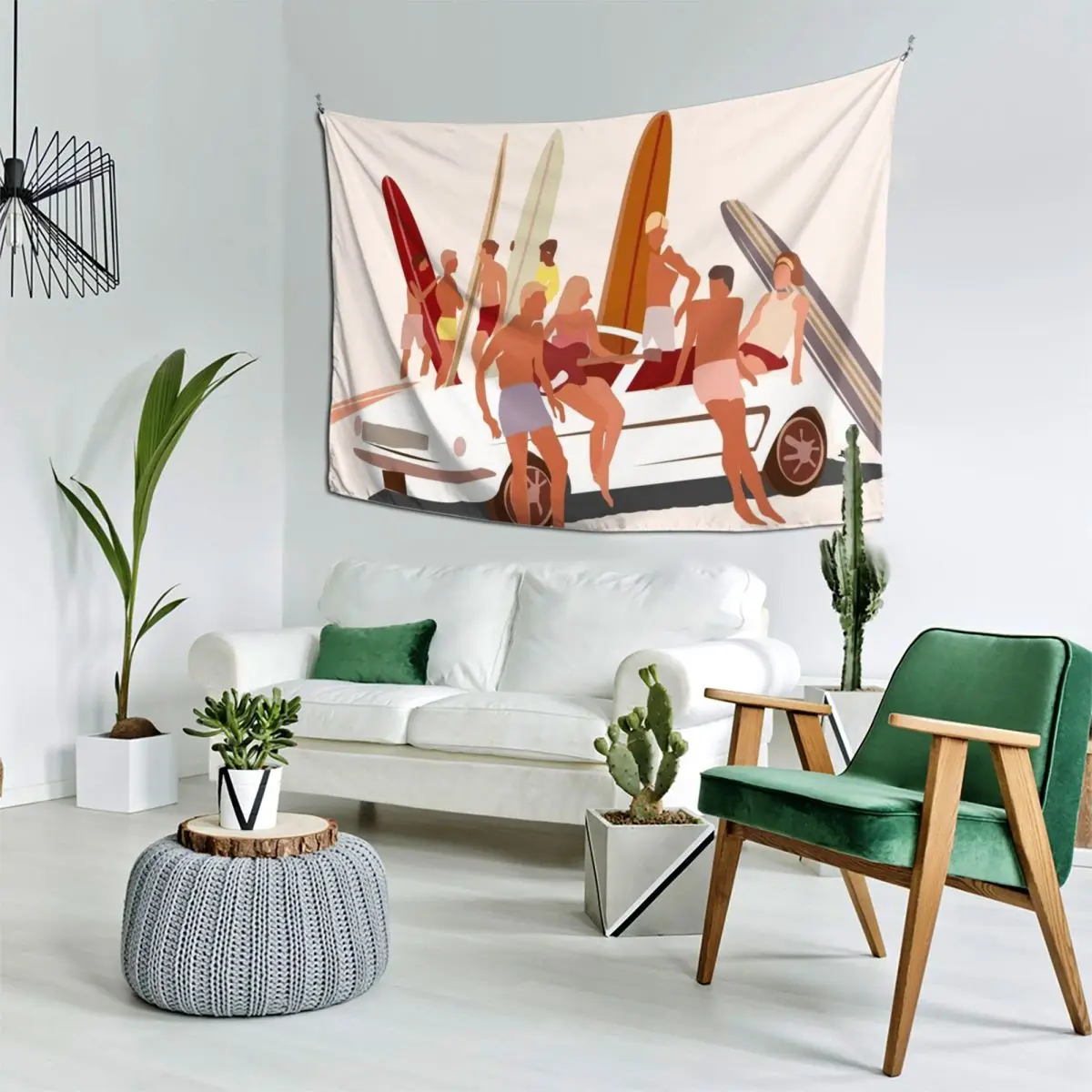 

1960s beach scene Tapestry Decorations For Room Bedrooms Decorations Outdoor Decoration Room Decoration Accessories Tapestry