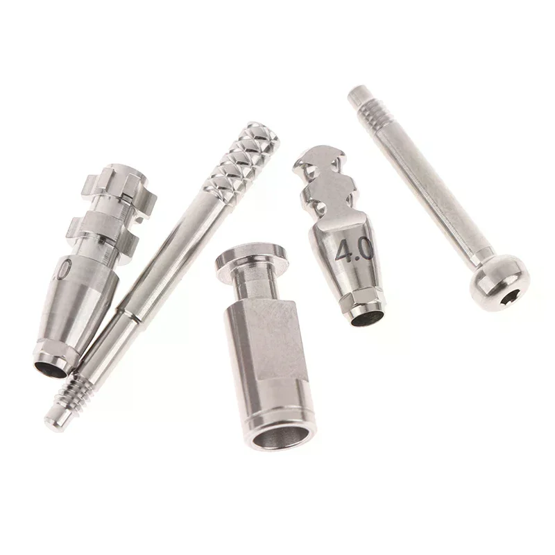 Dental Titanium Alloy Oral Surgery Components Accessories Analog Plaster Fixture Open Tray Closed Rod Transfer Coping Abutments