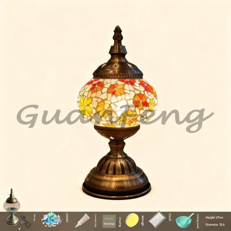 mosaic-turkiye-night-light-diy-handmade-kit-craft-material-pack-for-company-events-and-parent-child-activities