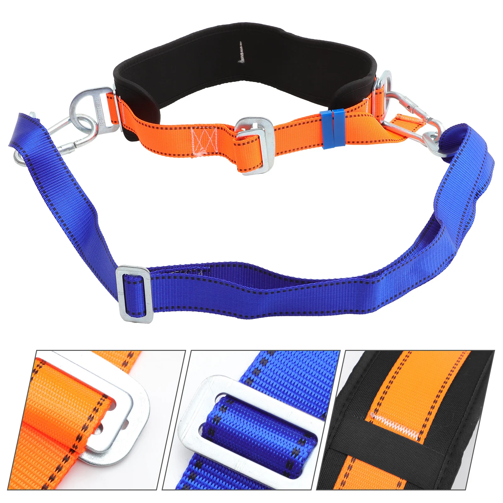 

Safety Belt High Strength Polyester Climbing Harness One Size Fits All Outdoor Operation Anti Falling Electrical Work