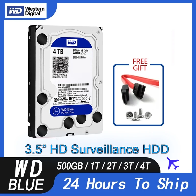 WD Blue 4TB 3TB 2TB 1TB Internal Hard Drive Disk 3.5