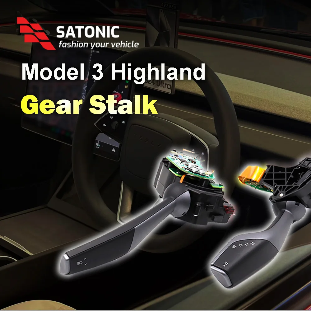 

SATONIC V2 Gear Shift Stalk for Tesla Model 3 Highland – Forward Backward AP Reserve Switching