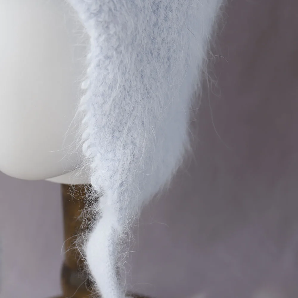 2025 جديد الشتاء قبعة ريال الأرنب الفراء الشتاء القبعات للنساء موضة القبعات الدافئة ترقية سميكة الموسعة البلوز وشاح قبعة