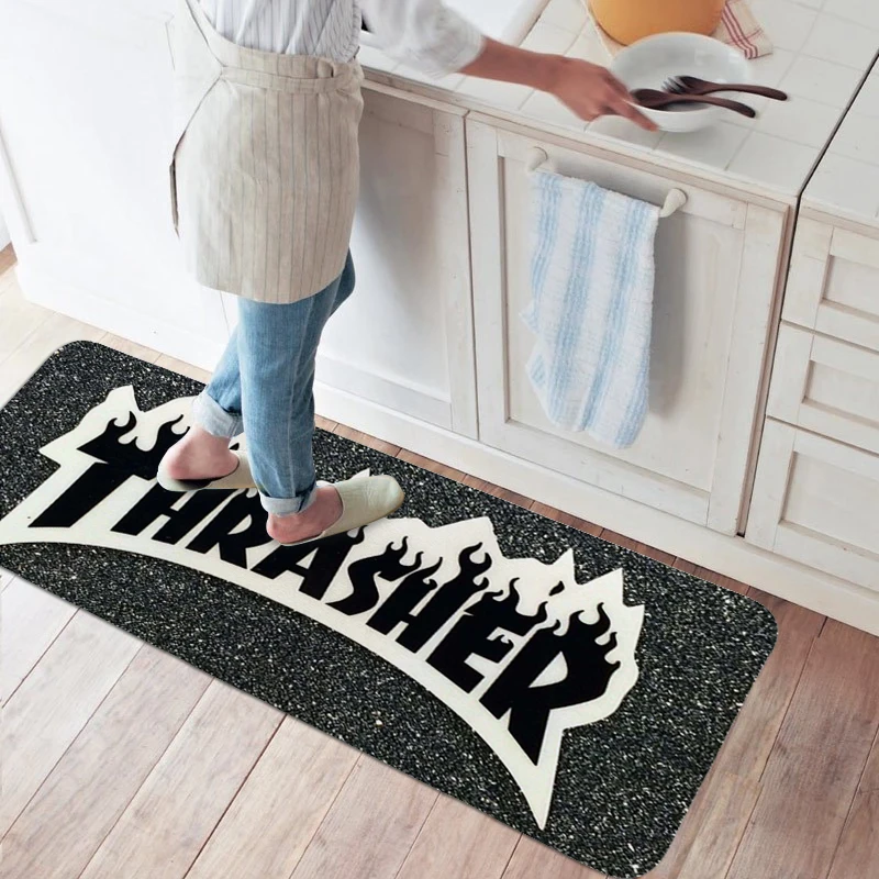 

Bath Rug S-Thrashers Washable Non-slip Kitchen Mats Treadmill Rugs Carpets for Living Room Carpet Foot Mat Floor Mats Room Rug