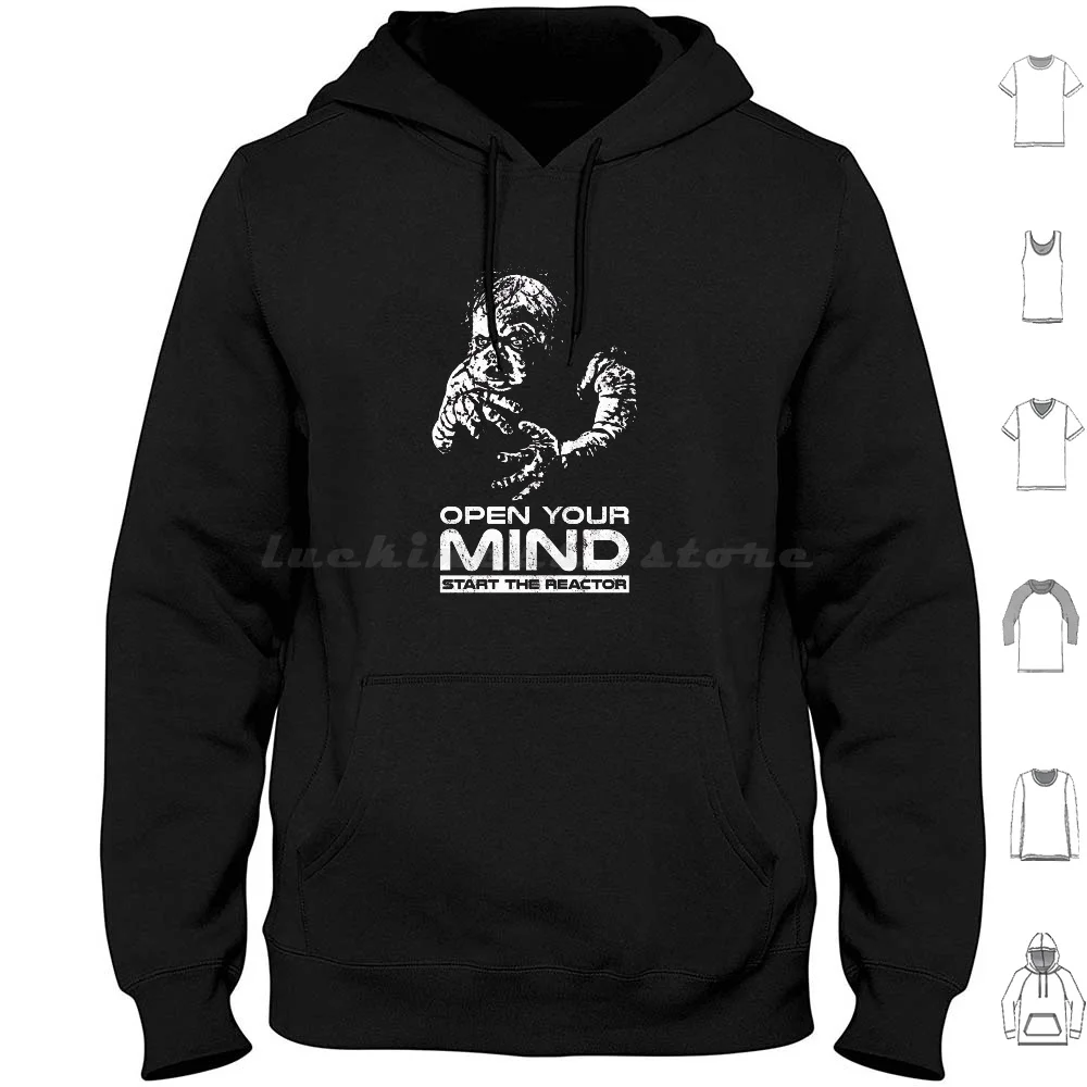 

Open Your Mind Hoodies Long Sleeve Kuato Lives Quaid Open Your Mind Start The Reactor 90s Movies Mutant Wish I Had