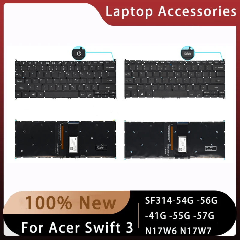 

New For ACER Swift 3 SF314-54G -56G -41G -55G -57G N17W6 N17W7 Replacemen Laptop Accessories Keyboard